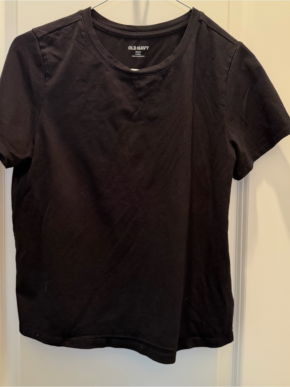 Old Navy black  Short Sleeve Crewneck Tee Large Tall crop